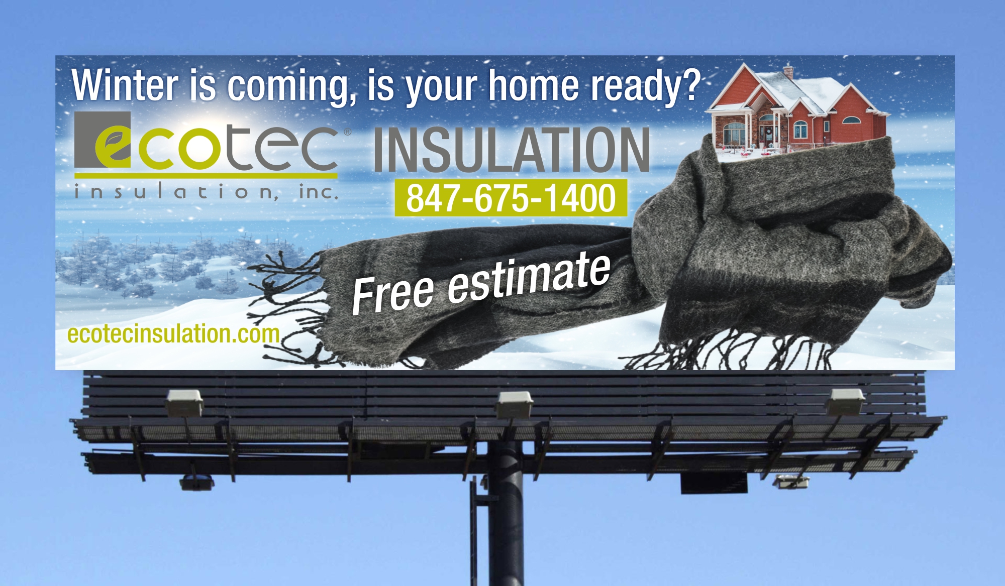 Billboard Design by Maestroto for Eco Tec Insulation, Inc | Design #25435752