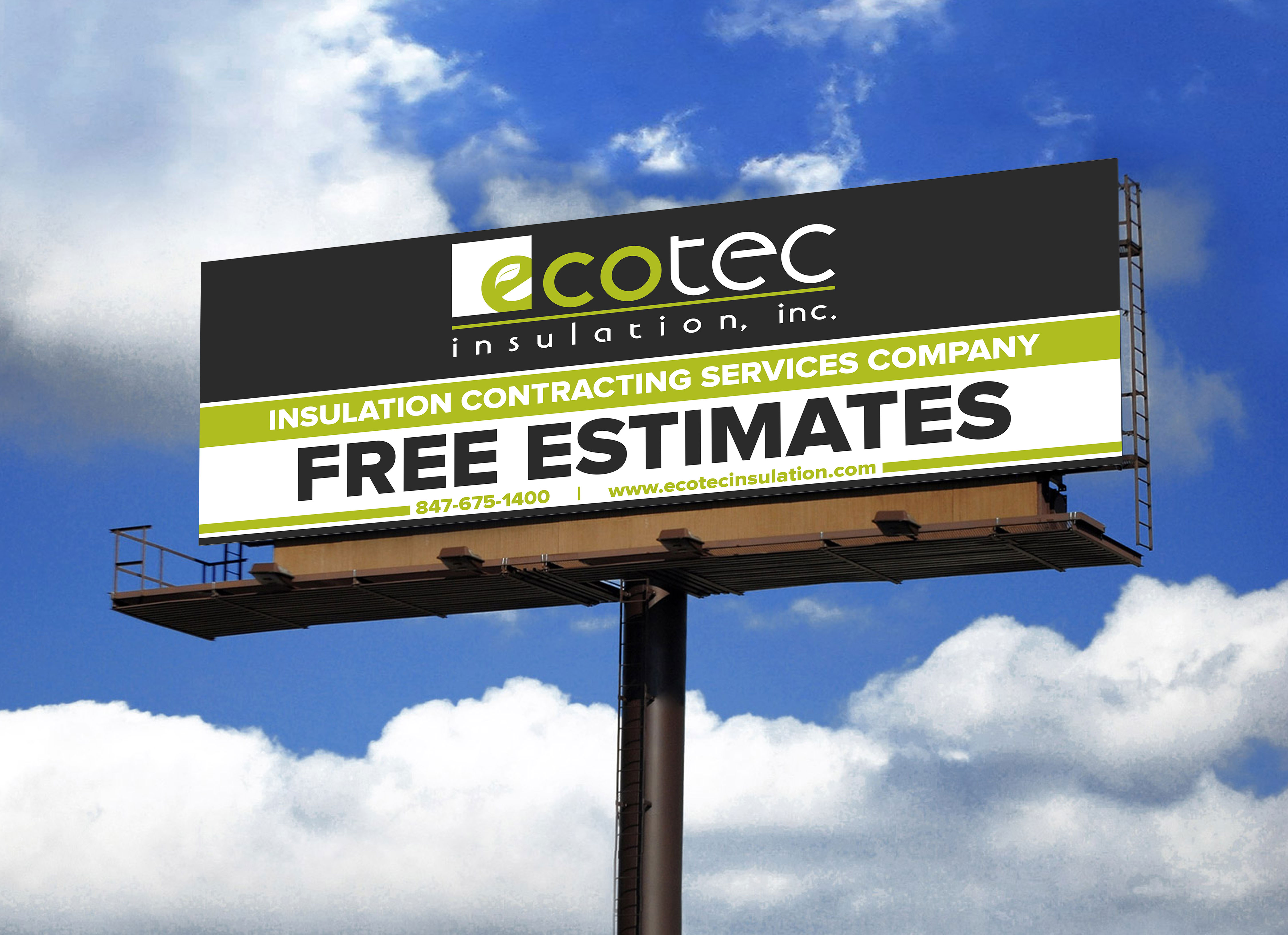 Billboard Design by Shumaila Kiran for Eco Tec Insulation, Inc | Design #25439151