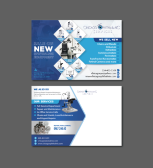 Postkarten-Design von alex989 für Chicago Ophthalmic Services, Inc | Design: #25466013