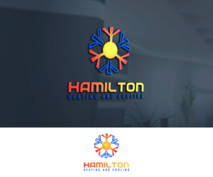 Hamilton Heating and Cooling | Logo Design by BabAgori
