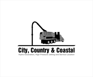 City, Country & Coastal  - Hydro Excavation, High Pressure Jetting and Service Location | Logo Design by BNdesigner