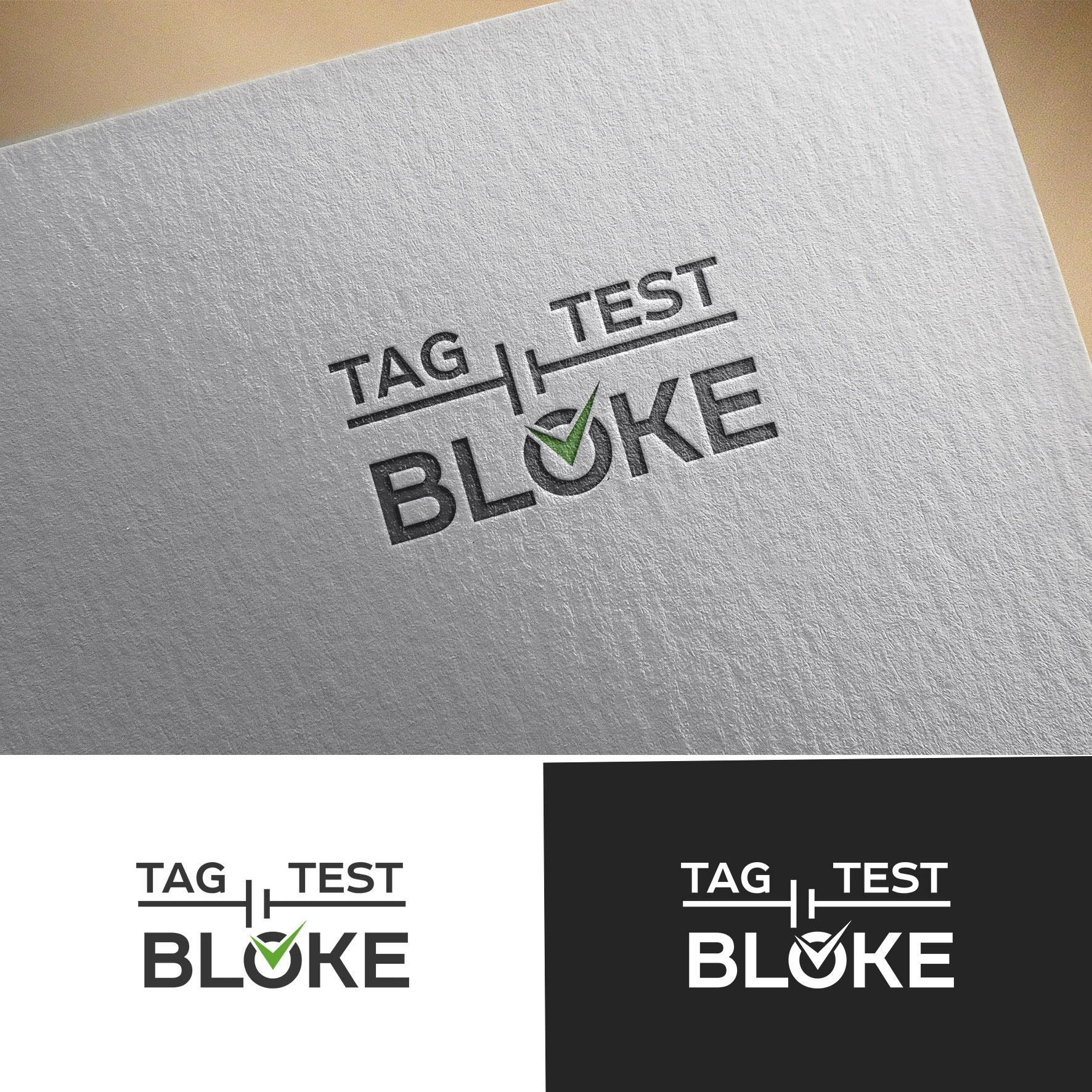 Logo Design by Olgert for Tag n Test Bloke | Design #25437857