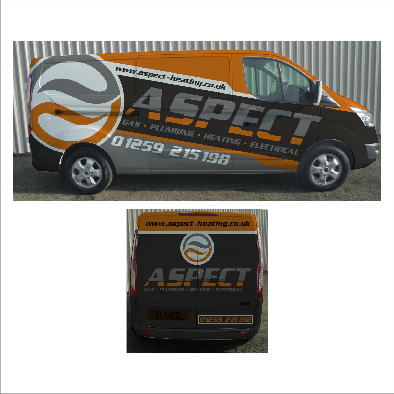 Car Wrap Design by DG+ for Aspect Heating | Design #25470684