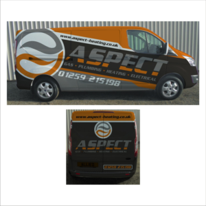 Car Wrap Design by DG+ for Aspect Heating | Design: #25470684