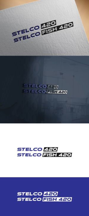 version 1 -   "Stelco 420"    version 2  - "Stelco Fish 420"  | Logo Design by hugrian