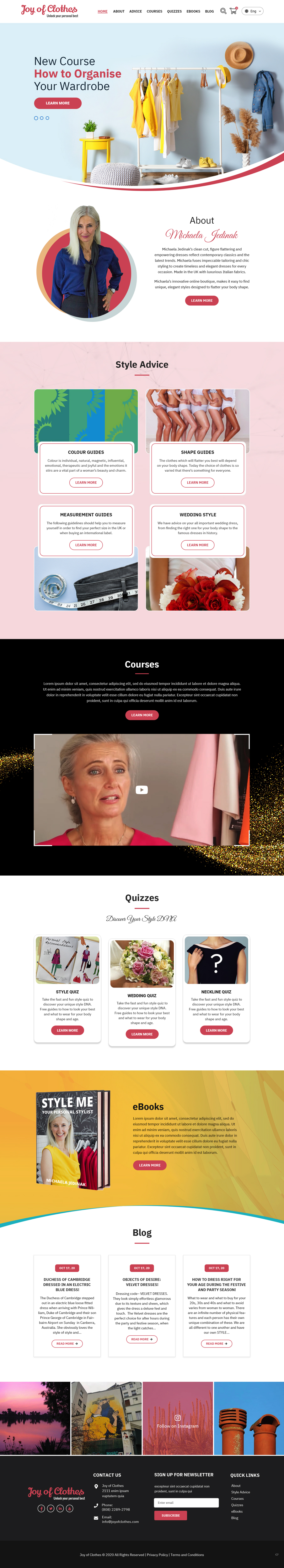 Web Design by pb for Joy of Clothes (JOC Business Ltd) | Design #25550040