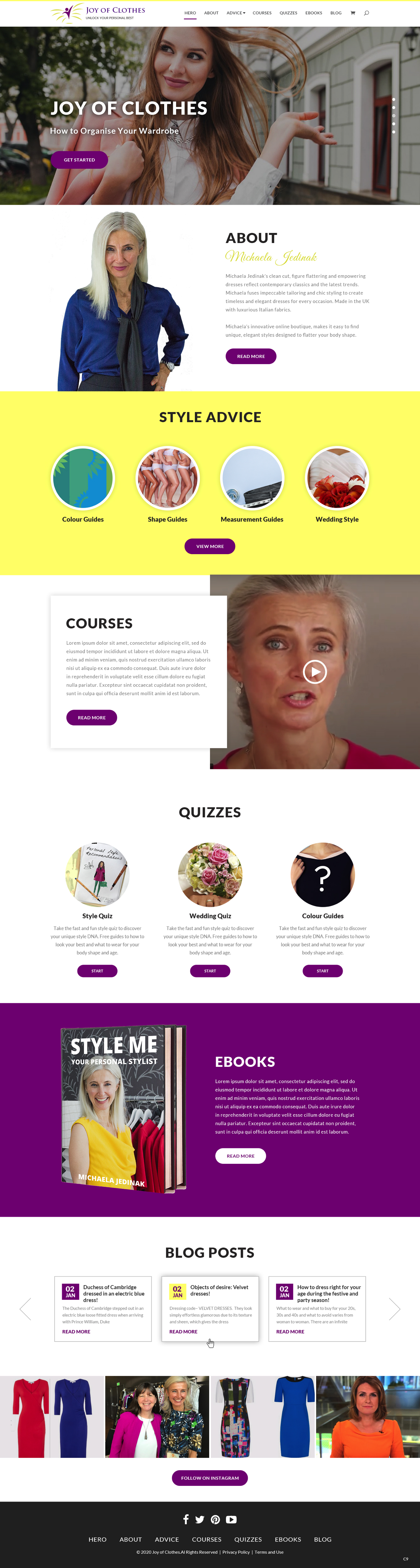 Web Design by pb for Joy of Clothes (JOC Business Ltd) | Design #25550042