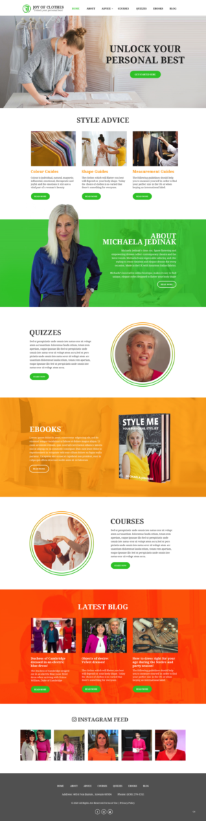 Web Design by pb for Joy of Clothes (JOC Business Ltd) | Design #25550044