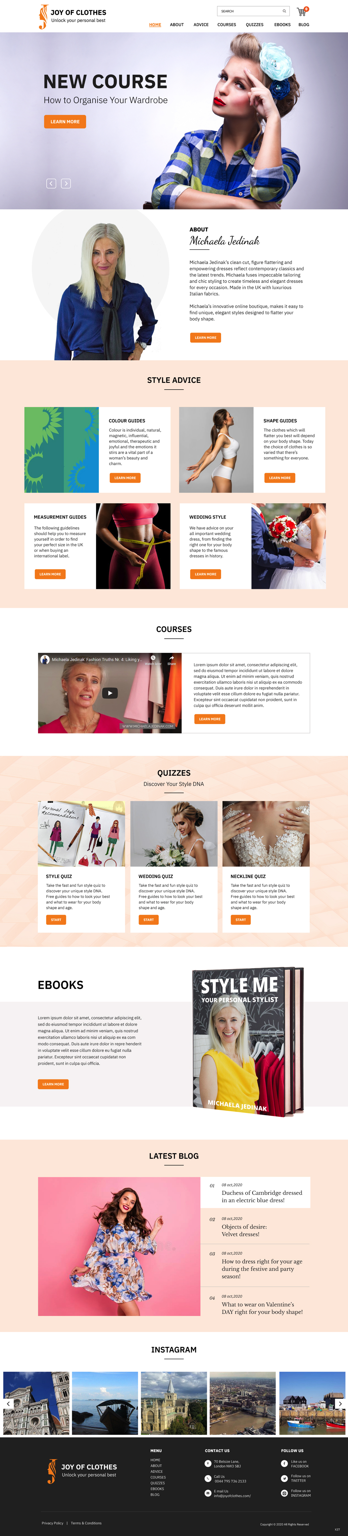 Web Design by pb for Joy of Clothes (JOC Business Ltd) | Design #25550048