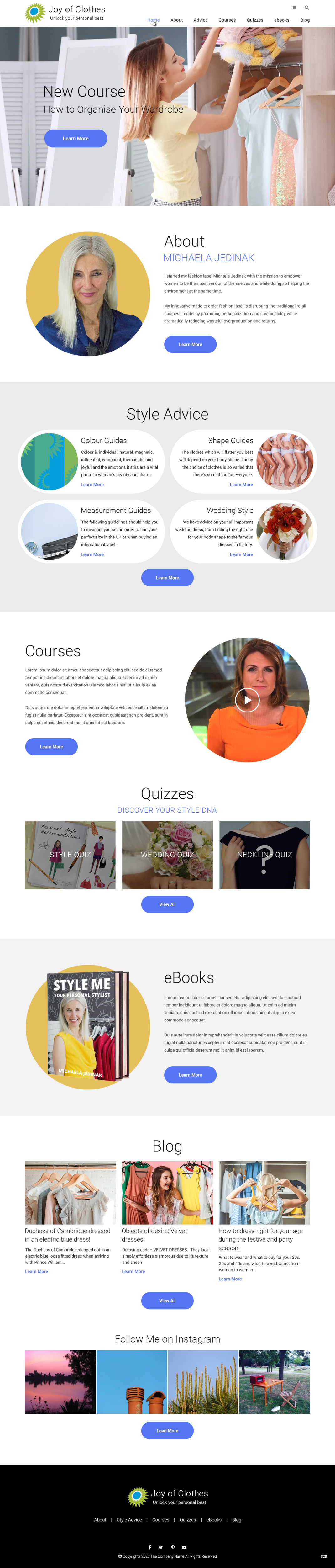 Web Design by pb for Joy of Clothes (JOC Business Ltd) | Design #25586437