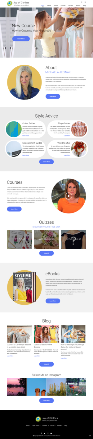 Web-Design von pb für Joy of Clothes (JOC Business Ltd) | Design: #25586437