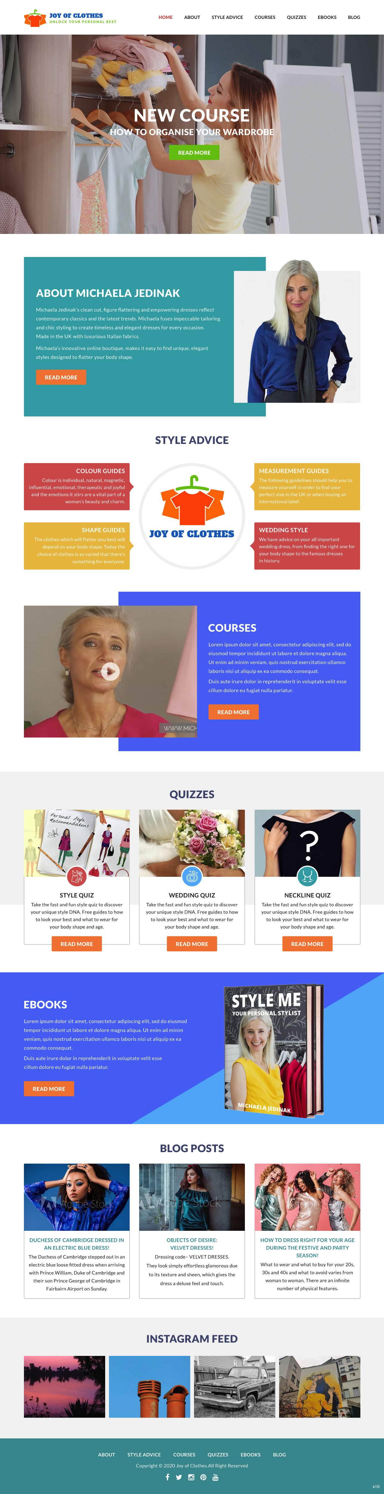 Web Design by pb for Joy of Clothes (JOC Business Ltd) | Design #25586440