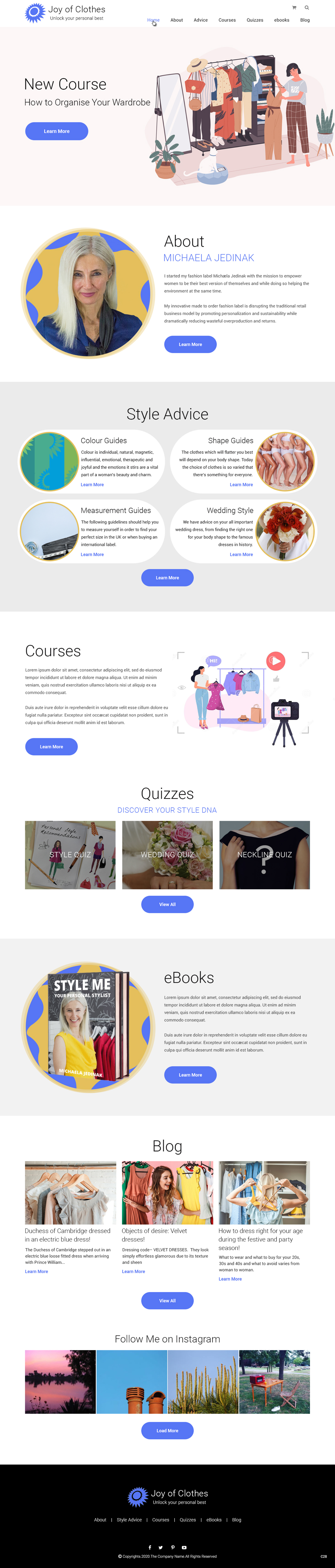 Web Design by pb for Joy of Clothes (JOC Business Ltd) | Design #25599537