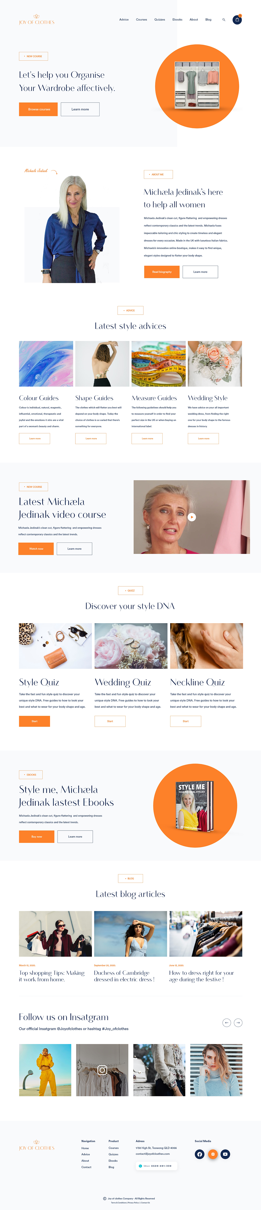 Web Design by weekidesigner for Joy of Clothes (JOC Business Ltd) | Design #25592535
