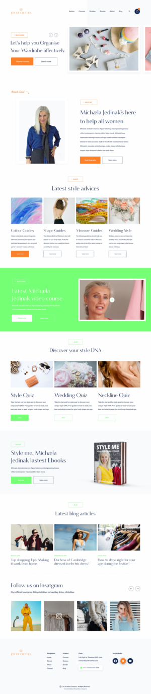 Web Design by weekidesigner for Joy of Clothes (JOC Business Ltd) | Design: #25607437