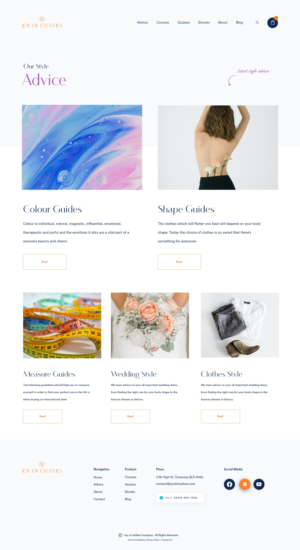 Web Design by weekidesigner for Joy of Clothes (JOC Business Ltd) | Design: #25634991