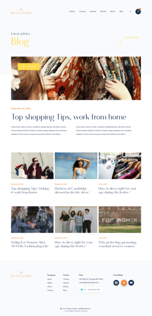 Web Design by weekidesigner for Joy of Clothes (JOC Business Ltd) | Design: #25635001