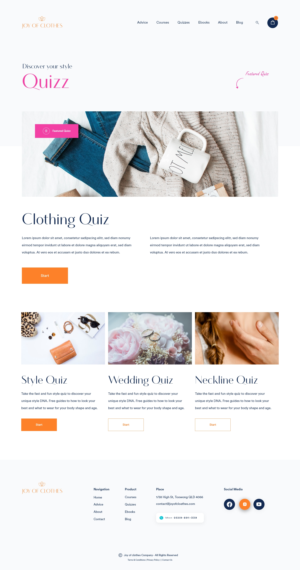 Web Design by weekidesigner for Joy of Clothes (JOC Business Ltd) | Design: #25635007
