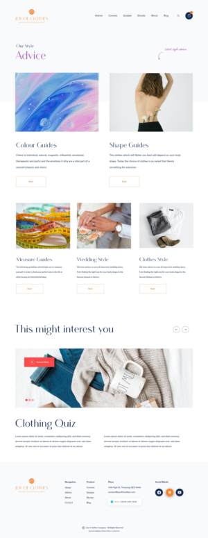 Web Design by weekidesigner for Joy of Clothes (JOC Business Ltd) | Design: #25683650