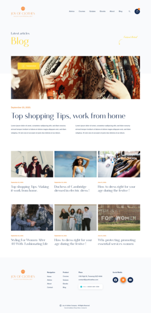 Web Design by weekidesigner for Joy of Clothes (JOC Business Ltd) | Design: #25683652