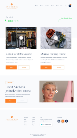 Web Design by weekidesigner for Joy of Clothes (JOC Business Ltd) | Design: #25683654