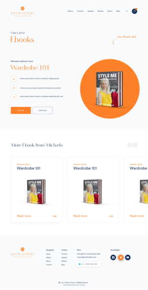 Web Design by weekidesigner for Joy of Clothes (JOC Business Ltd) | Design: #25683656