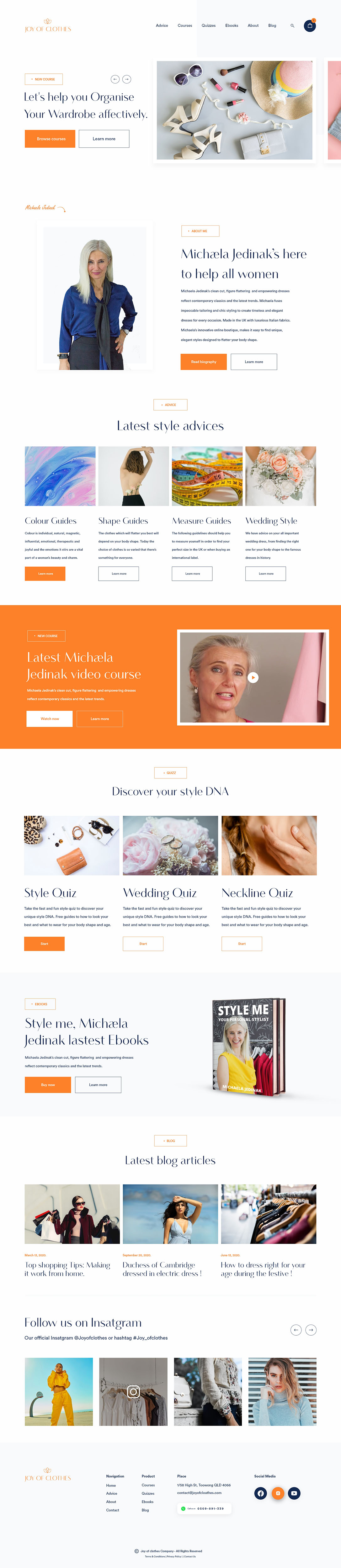 Web Design by weekidesigner for Joy of Clothes (JOC Business Ltd) | Design #25683666