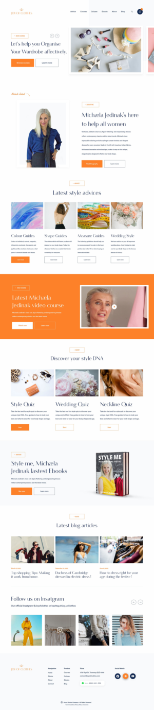 Web Design by weekidesigner for Joy of Clothes (JOC Business Ltd) | Design: #25683666