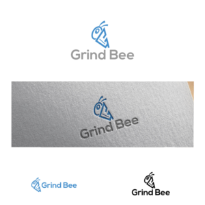 GrindBee | Logo Design by Maxo-Biz