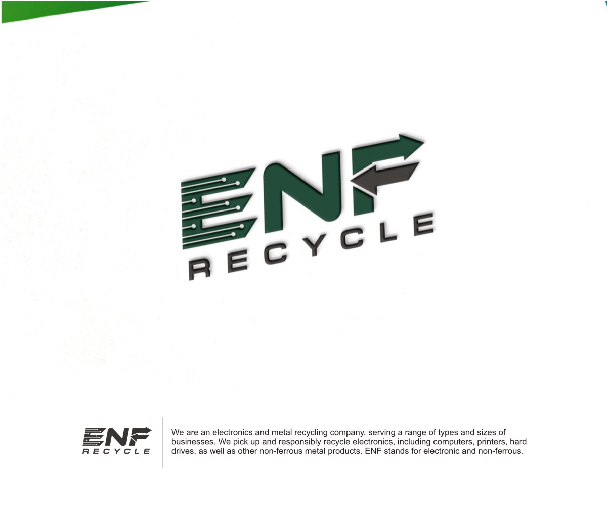Logo Design by Hardwork for ENF Recycle | Design #25442764
