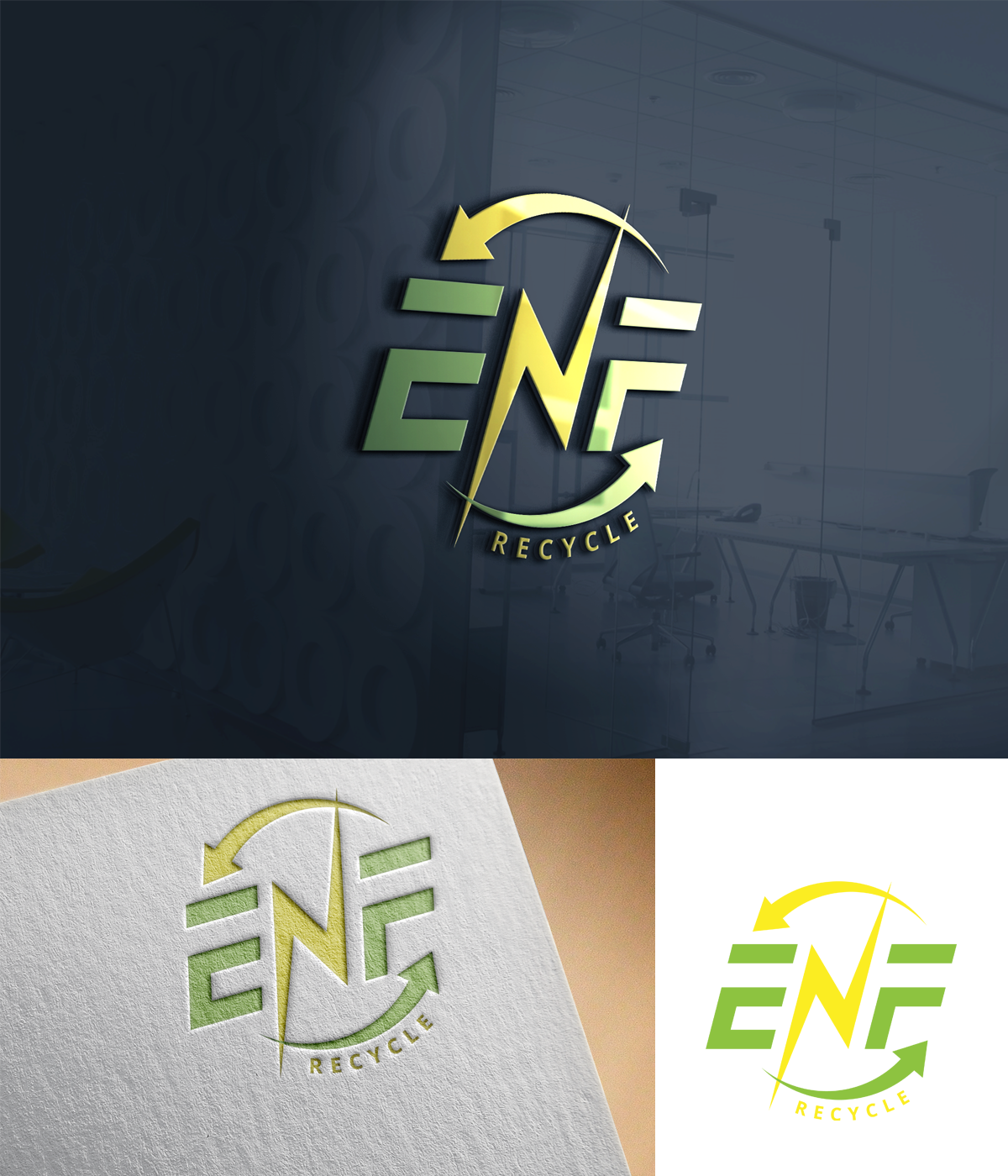 Logo Design by N M Designs for ENF Recycle | Design #25457926