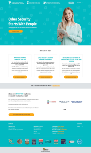 Web-Design von Gjlfajardo für LUCY Security AG | Design: #25441727