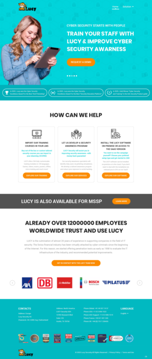 Diseño Web por pb para LUCY Security AG | Diseño: #25446160