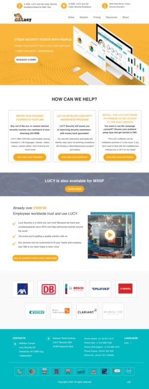 Diseño Web por pb para LUCY Security AG | Diseño: #25446166