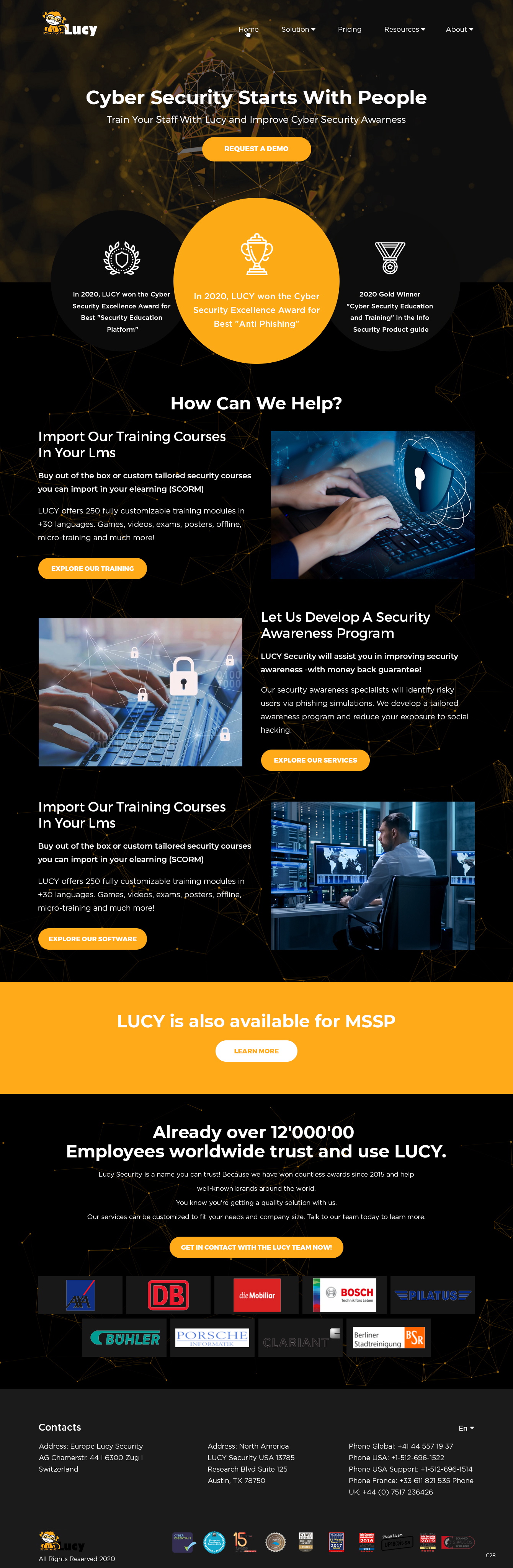 Web-Design von pb für LUCY Security AG | Design #25446167