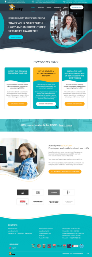 Web-Design von pb für LUCY Security AG | Design: #25446168