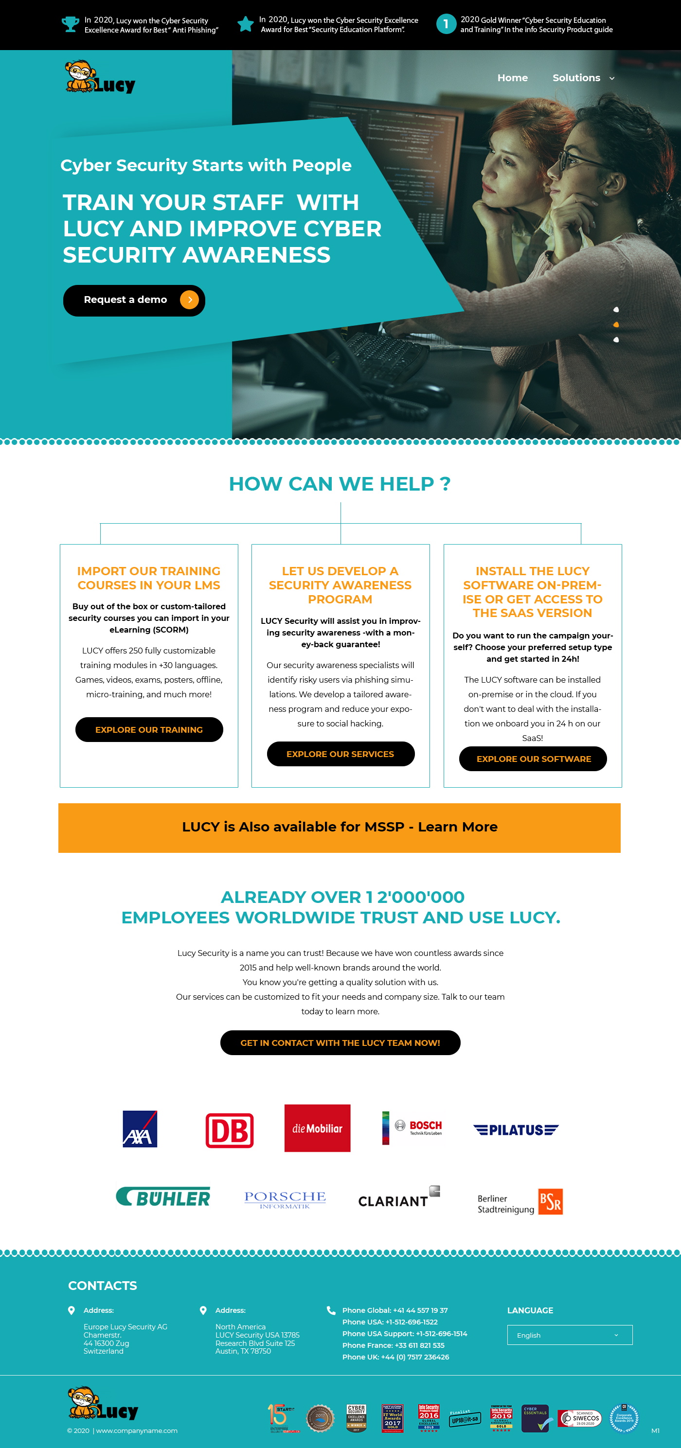 Web-Design von pb für LUCY Security AG | Design #25446169