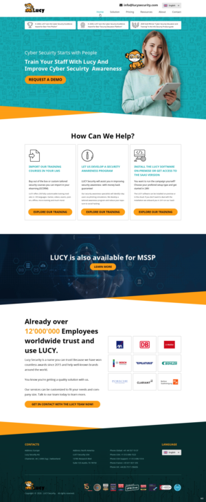 Web-Design von pb für LUCY Security AG | Design: #25446170