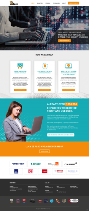 Web-Design von pb für LUCY Security AG | Design: #25446172