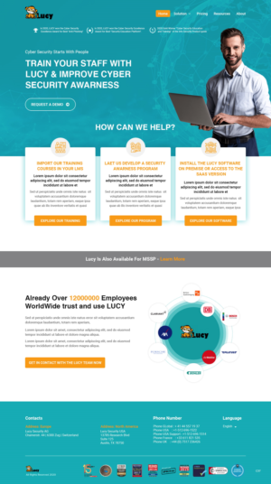 Web-Design von pb für LUCY Security AG | Design: #25453389