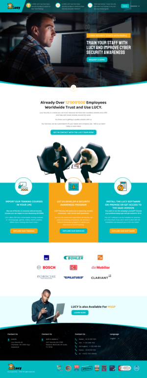 Diseño Web por rightway para LUCY Security AG | Diseño: #25478051