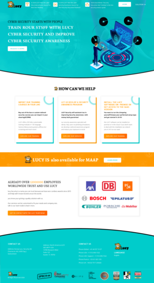 Diseño Web por rightway para LUCY Security AG | Diseño: #25478054