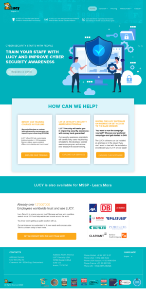 Diseño Web por nguruzzdng para LUCY Security AG | Diseño #25443368