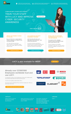 Landing Page IT Security Vendor | Diseño Web por Ved Web Services