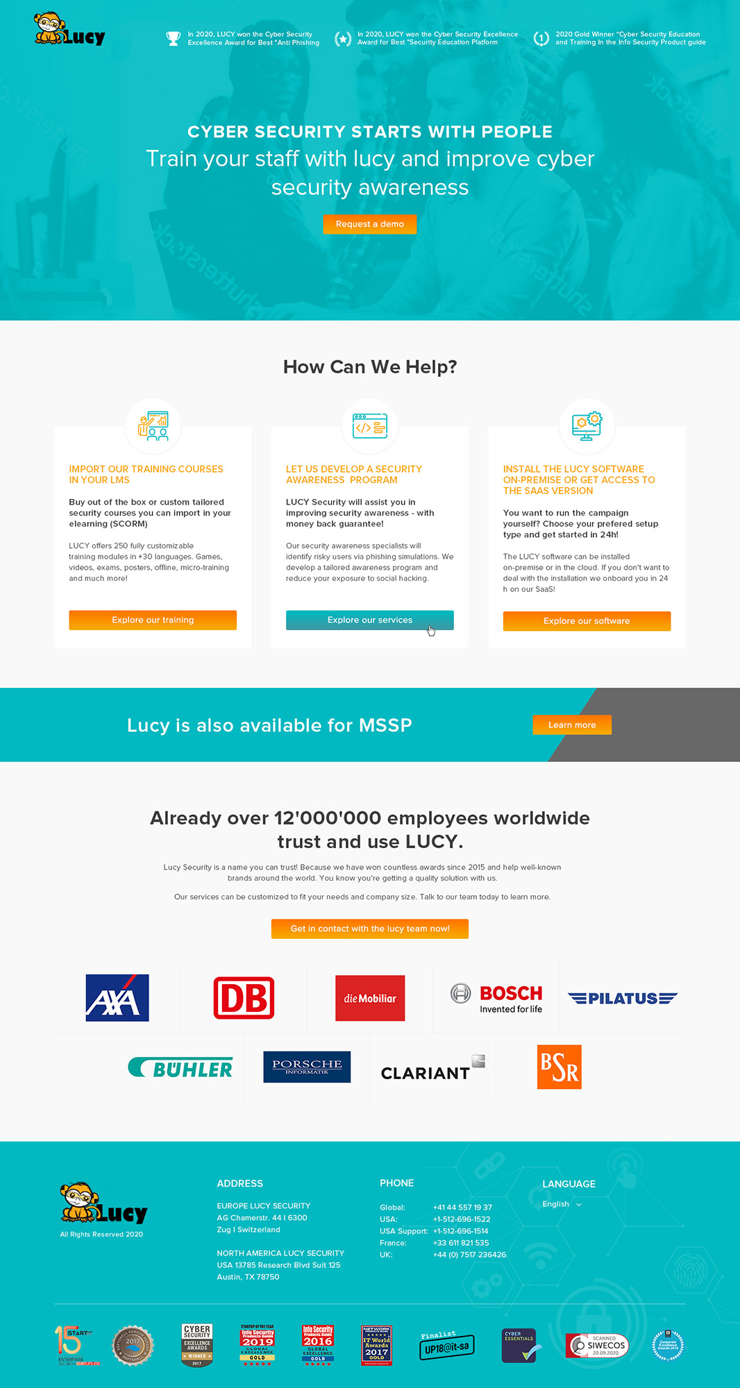 Diseño Web por Ved Web Services para LUCY Security AG | Diseño #25444602