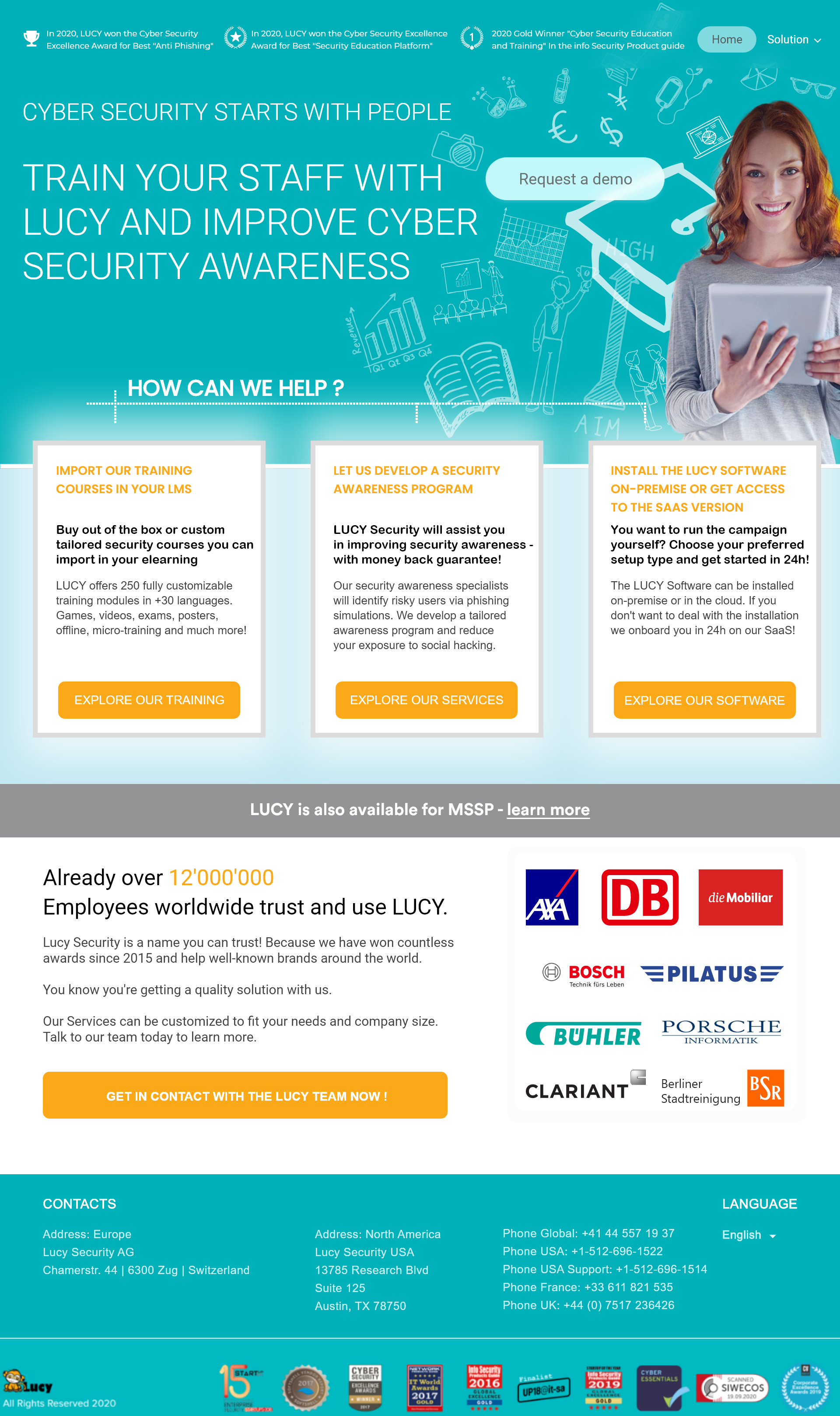 Web Design par Mr Twinkie pour LUCY Security AG | Design #25449949