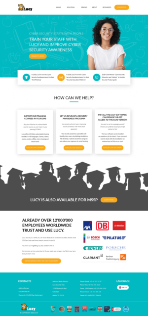 Landing Page IT Security Vendor | Diseño Web por Jarry199776