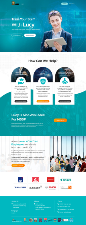 Landing Page IT Security Vendor | Diseño Web por Shijo John