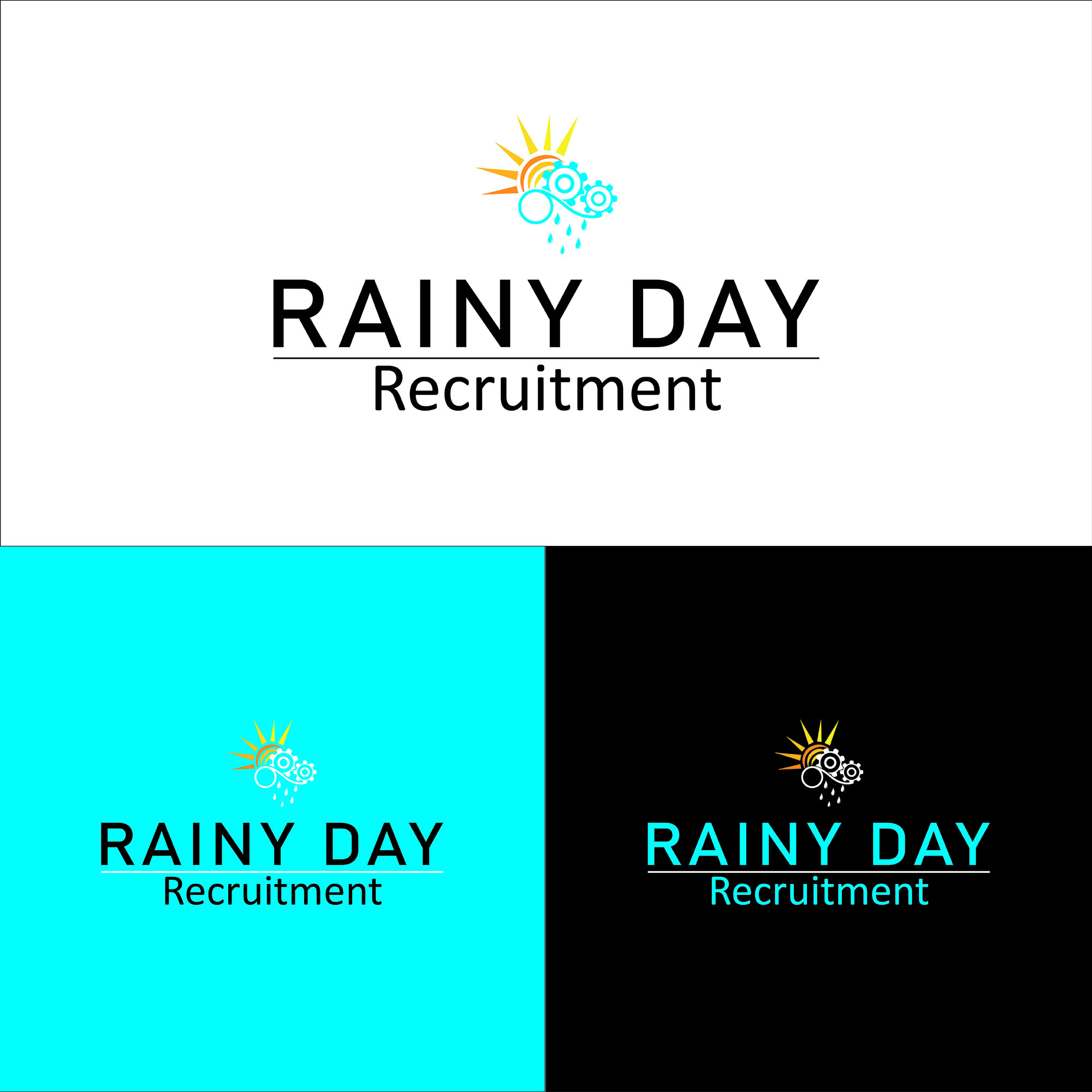 Logo Design by Sekar for Rainy Day Recruitment | Design #25483169
