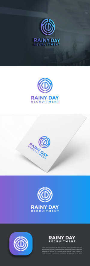 Logo Design by fatiyadesign for Rainy Day Recruitment | Design: #25438667